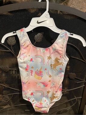 Birthday Girl Unicorn & Cupcakes Gymnastics Leo - Youth Small - Like New
